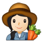👩🏻‍🌾 Emoji Fazendeira: Pele Clara na Samsung One UI 4.0.