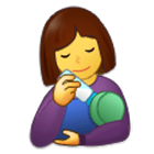 Émoji 👩‍🍼 Femme Allaitant Un Bébé sur Samsung One UI 4.0.