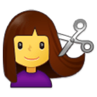 Émoji 💇‍♀️ Femme Qui Se Fait Couper Les Cheveux sur Samsung One UI 4.0.