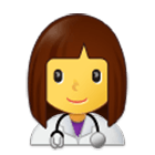 👩‍⚕️ Emoji Profesional Sanitario Mujer en Samsung One UI 4.0.