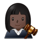 Emoji 👩🏿‍⚖️ Giudice Donna: Carnagione Scura su Samsung One UI 4.0.