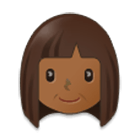 👩🏾 Emoji Mujer: Tono De Piel Oscuro Medio en Samsung One UI 4.0.