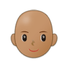 Emoji 👩🏽‍🦲 Donna: Carnagione Olivastra E Calvo su Samsung One UI 4.0.