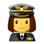 Emoji 👩‍✈️ Pilota Donna su Samsung One UI 4.0.