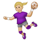 Émoji 🤾🏼‍♀️ Handballeuse : Peau Moyennement Claire sur Samsung One UI 4.0.