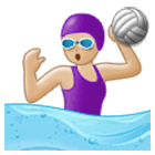 🤽🏼‍♀️ Emoji Mulher Jogando Polo Aquático: Pele Morena Clara na Samsung One UI 4.0.
