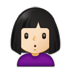 🙎🏻‍♀️ Emoji Mulher Fazendo Bico: Pele Clara na Samsung One UI 4.0.