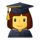 👩‍🎓 Emoji Estudiante Mujer en Samsung One UI 4.0.