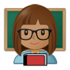 👩🏽‍🏫 Emoji Professora: Pele Morena na Samsung One UI 4.0.