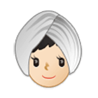 👳🏻‍♀️ Emoji Mujer Con Turbante: Tono De Piel Claro en Samsung One UI 4.0.
