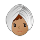 👳🏽‍♀️ Emoji Mujer Con Turbante: Tono De Piel Medio en Samsung One UI 4.0.