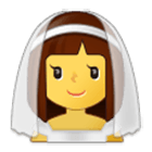 👰‍♀️ Emoji Frau in einem Schleier Samsung One UI 4.0.