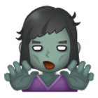 Emoji 🧟‍♀️ Zombie Donna su Samsung One UI 4.0.