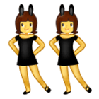 👯‍♀️ Emoji Mujeres Con Orejas De Conejo en Samsung One UI 4.0.