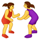 🤼‍♀️ Emoji Mujeres Luchando en Samsung One UI 4.0.