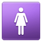 Émoji 🚺 Symbole Toilettes Femmes sur Samsung One UI 4.0.