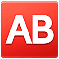 🆎 Emoji Großbuchstaben AB in rotem Quadrat Samsung One UI 5.0.