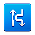 Emoji ⛕ Senso unico alternativo a sinistra su Samsung One UI 5.0.