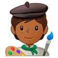 🧑🏾‍🎨 Emoji Artista: Pele Morena Escura na Samsung One UI 5.0.