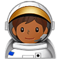 🧑🏾‍🚀 Emoji Astronauta: Tono De Piel Oscuro Medio en Samsung One UI 5.0.