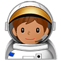 🧑🏽‍🚀 Emoji Astronaut(in): mittlere Hautfarbe Samsung One UI 5.0.