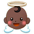 👼🏿 Emoji Bebé ángel: Tono De Piel Oscuro en Samsung One UI 5.0.