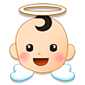 👼🏻 Emoji Bebê Anjo: Pele Clara na Samsung One UI 5.0.