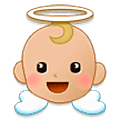 👼🏼 Emoji Bebé ángel: Tono De Piel Claro Medio en Samsung One UI 5.0.