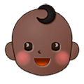 Emoji 👶🏿 Neonato: Carnagione Scura su Samsung One UI 5.0.