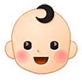👶🏻 Emoji Bebé: Tono De Piel Claro en Samsung One UI 5.0.