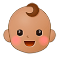 👶🏽 Emoji Bebê: Pele Morena na Samsung One UI 5.0.
