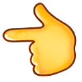 👈 Emoji Dorso Da Mão Com Dedo Indicador Apontando Para A Esquerda na Samsung One UI 5.0.