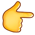 👉 Emoji Dorso Da Mão Com Dedo Indicador Apontando Para A Direita na Samsung One UI 5.0.
