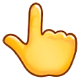 👆 Emoji Dorso Da Mão Com Dedo Indicador Apontando Para Cima na Samsung One UI 5.0.