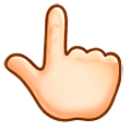 👆🏻 Emoji Dorso Da Mão Com Dedo Indicador Apontando Para Cima: Pele Clara na Samsung One UI 5.0.