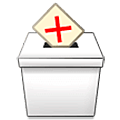 ☒ Emoji Urna electoral con X en Samsung One UI 5.0.