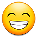 😁 Emoji Cara Radiante Con Ojos Sonrientes en Samsung One UI 5.0.