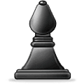 Bispo de xadrez preto Samsung One UI 5.0.