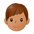 👦🏽 Emoji Niño: Tono De Piel Medio en Samsung One UI 5.0.