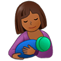 🤱🏾 Emoji Lactancia Materna: Tono De Piel Oscuro Medio en Samsung One UI 5.0.