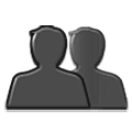 👥 Emoji Silhouette mehrerer Büsten Samsung One UI 5.0.