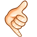🤙🏻 Emoji Mano Haciendo El Gesto De Llamar: Tono De Piel Claro en Samsung One UI 5.0.