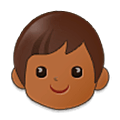 Émoji 🧒🏾 Enfant : Peau Mate sur Samsung One UI 5.0.