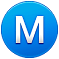 Émoji Ⓜ️ M Encerclé sur Samsung One UI 5.0.