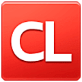 🆑 Emoji Großbuchstaben CL in rotem Quadrat Samsung One UI 5.0.