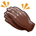 👏🏿 Emoji klatschende Hände: dunkle Hautfarbe Samsung One UI 5.0.