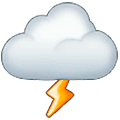 🌩️ Emoji Wolke mit Blitz Samsung One UI 5.0.