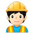 Emoji 👷🏻 Operaio Edile: Carnagione Chiara su Samsung One UI 5.0.