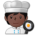 Emoji 🧑🏿‍🍳 Persona Che Cucina: Carnagione Scura su Samsung One UI 5.0.