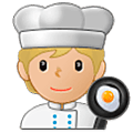 Emoji 🧑🏼‍🍳 Persona Che Cucina: Carnagione Abbastanza Chiara su Samsung One UI 5.0.